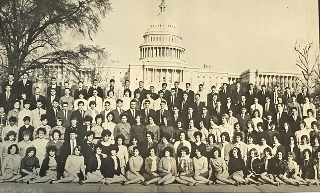 Six Guys DC trip 3 HHS 1963 Yearbook Image